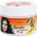 Bione Cosmetics BIO Keratin arganový olej krémová vlasová maska 260 ml