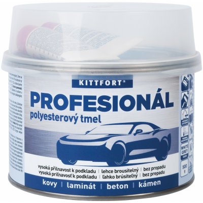 KITTFORT Polyesterový jemný tmel PROFESIONÁL 0,5 kg – Hledejceny.cz