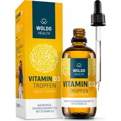WoldoHealth Vitamin D3 Kapky 1000 IU 50 ml – Hledejceny.cz