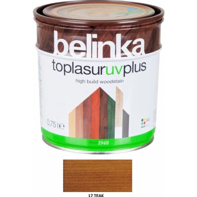 Belinka Toplasur UV Plus 0,75 l teak – Zboží Mobilmania