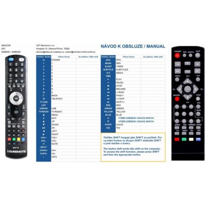 Dálkový ovladač General Sencor SDB-5001T2, SDB-5002T2, SDB-5003T, SDB5104TD, SDB-550T – Hledejceny.cz