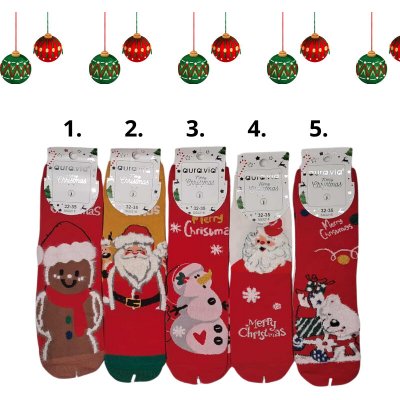 DĚTSKÉ VÁNOČNÍ PONOŽKY klasické Aura.Via SG2218 – Zboží Mobilmania