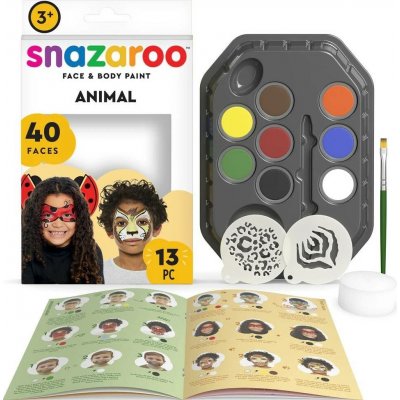 Snazaroo Sada 8 barev na obličej Zvířecí svět – Hledejceny.cz
