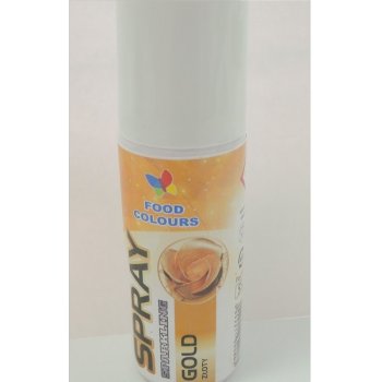 Food Colours Barva ve spreji Gold Zlatá 50 ml