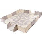 KIK Kontrastní pěnové puzzle 30 x 30 cm 36 ks šedá krémová – Hledejceny.cz