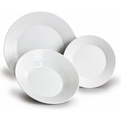 Thun MOZAIKA Porcelánová Talířová souprava 18 dílů bílá – Sleviste.cz