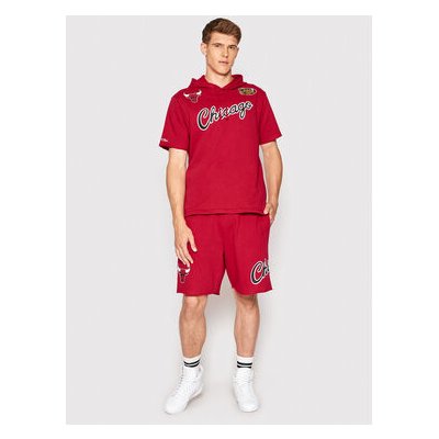 Mitchell & Ness sportovní kraťasy SHORAJ19075 Červená