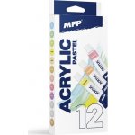 akrylové barvy set pastel+metal 12 x 12ml 6300392 – Zboží Dáma