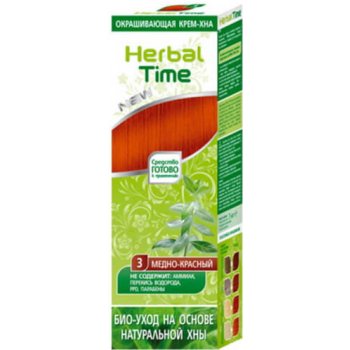 Henna Herbal Time přírodní barva na vlasy medově červená 3 75 ml