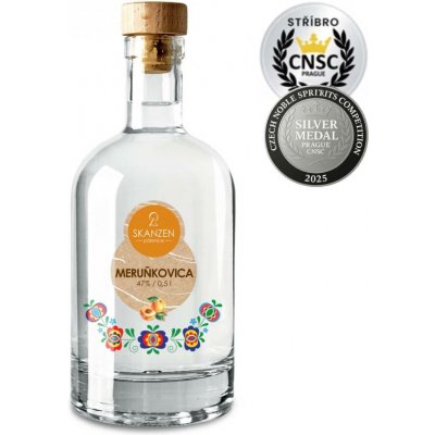Skanzen Meruňkovica 47% 0,5 l (holá láhev) – Sleviste.cz