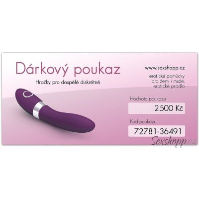 Dárkový poukaz v hodnotě 2500 Kč – Hledejceny.cz