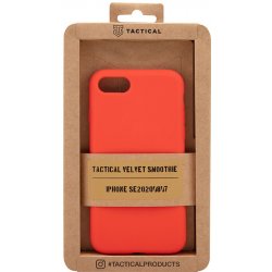 Pouzdro AppleMix TACTICAL Velvet Smoothie Apple iPhone 7 / 8 / SE 2020 / SE 2022 - příjemné na dotek - silikonové - chilli červené