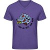 Pánské Tričko Soft-Style V Triko Gildan - Design - Rozzuřený pes - Heather Purple