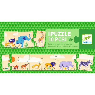 Djeco Dlouhé puzzle Malý až velký – Zboží Mobilmania