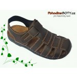 Pánské sandále hnědé Inblu s plnou špicí – Zbozi.Blesk.cz