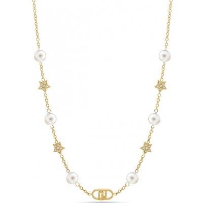 Liu Jo Pozlacený náhrdelník s krystaly a umělými perlami LJ2636 – Hledejceny.cz
