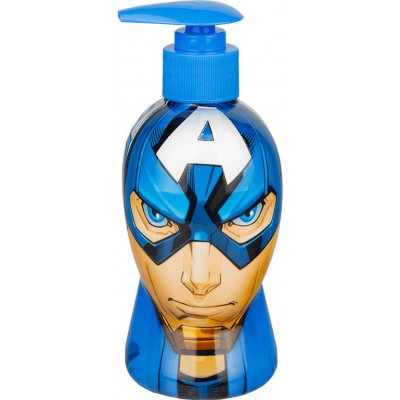 Lorenay Sprchový šampon a pěna do koupele Avengers 3D 2v1 CAPTAIN AMERICA 350 ml – Zboží Mobilmania