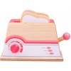Dětský spotřebič Bigjigs dřevěný toaster růžový