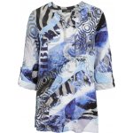 Doris streich dámská tunika modrá color barev s kamínky – Zboží Dáma