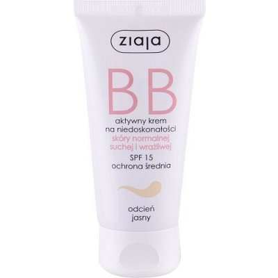 Ziaja BB Cream Oily and Mixed Skin bb krém pro mastnou a smíšenou pleť SPF15 Light 50 ml – Zboží Dáma