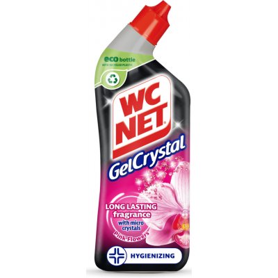 WC Net Gelcrystal WC gelový čistič Pink Flower 750 ml – Zboží Mobilmania