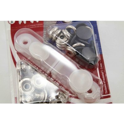 Auto-Moto druky - středně šedá - průměr 1,5 cm - 10 ks – Zboží Mobilmania