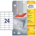 Avery Zweckform Etikety 25 listů A4 bílé 70 x 36 mm univerzální 3490 – Zboží Mobilmania