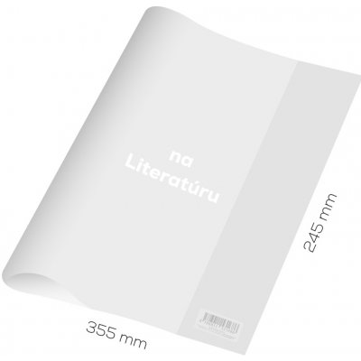 JUNIOR Obal na Literaturu PVC hrubý transparentní – Zboží Mobilmania