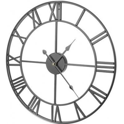 Iso Trade Retro nástěnné hodiny - černé – Zboží Dáma