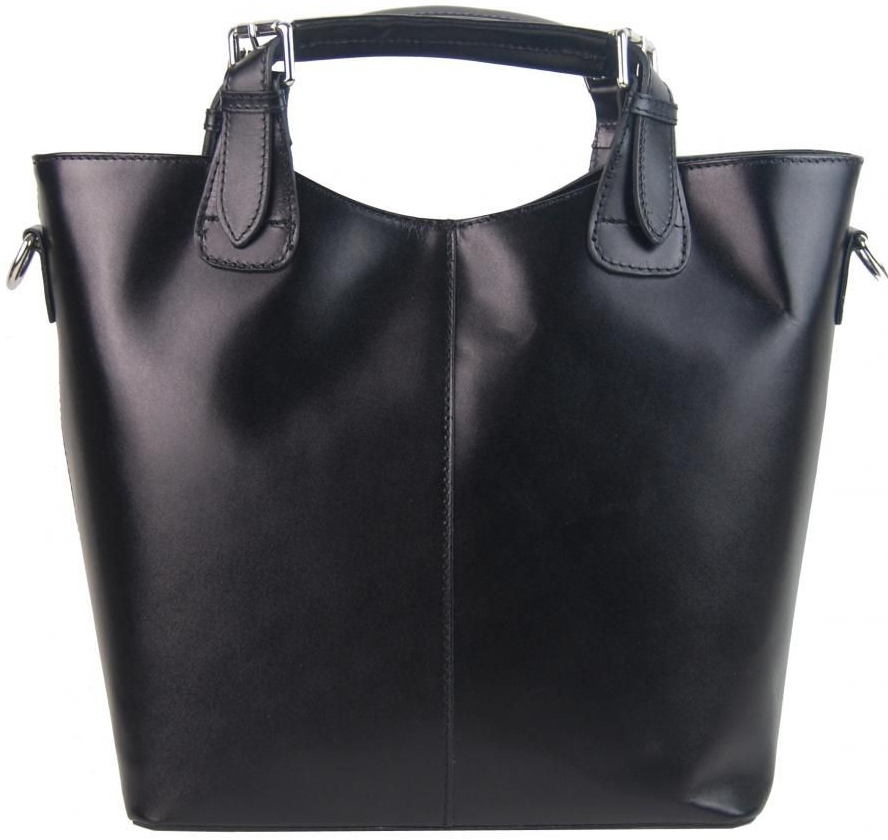 DIVAS BAG kožená velká dámská shopper kabelka černá