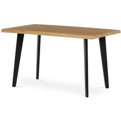 Autronic Ethereal HT-F4413 OAK Stůl 130 x 80 x 75 cm MDFdivoký dub kov černý lak – Sleviste.cz