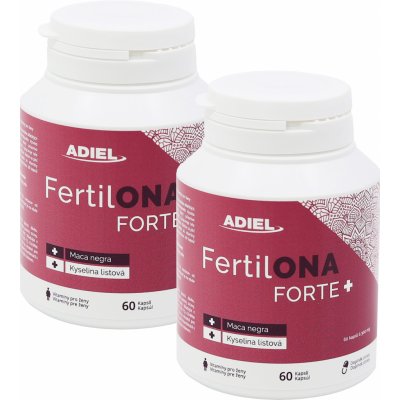 Adiel Dvojbalení FertilONA Forte plus Vitamíny pro ženy 2 x 60 kapslí – Zboží Mobilmania