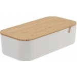 Berilo Kosmetický organizér se 3 přihrádkami Bambus Metakrylát 9,5 x 7 x 23,2 cm – Zboží Dáma