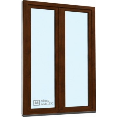 Kömmerling balkonové dveře 70 AD O+OS klapačka levé tmavý dub/bílá 150 x 240 cm jednostranná klika + madýlko + PVC rám – Hledejceny.cz
