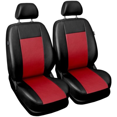 Autopotah Automega COMFORT kožené sada pro dvě sedadla červené – Zboží Mobilmania