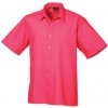 Pánská Košile Premier Workwear pánská košile s krátkým rukávem PR202 hot pink