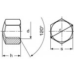 matice M8 A2 NEREZ uzavřená DIN 917 – Sleviste.cz