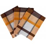 Sleep-well Káro 50x70 cm oranžové 3 ks – Zboží Mobilmania