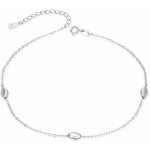 Agato Stříbrný řetízek na nohu s ozdobami AGN51/27 – Zboží Dáma