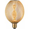 Žárovka Paulmann 29088 Zyl Helix, mosazná dekorativní drátěná žárovka E27 3,5W 1800K, 11cm