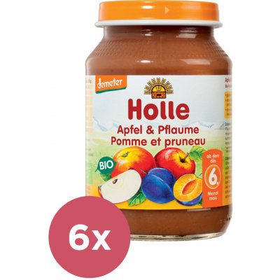 HOLLE Bio Jablko a švestka 6 x 190 g – Zboží Mobilmania