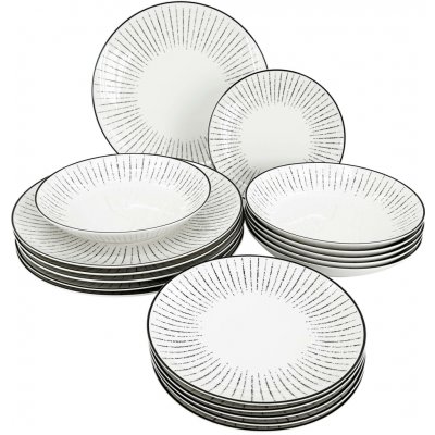 by inspire sada porcelánových talířů Linea Dash 18 ks – Hledejceny.cz
