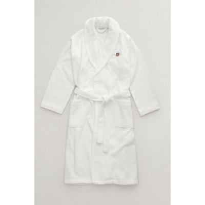 GANT ARCHIVE SHIELD TERRY ROBE WHITE – Zboží Dáma