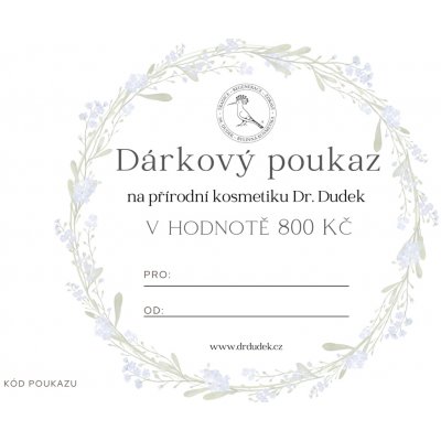 Dr. Dudek Dárkový poukaz 800kč – Hledejceny.cz
