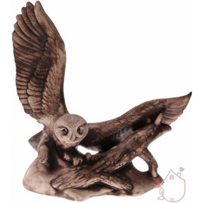 Hedvika sněžná sova dekorace z keramiky – Sleviste.cz