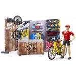BWORLD Bruder 63120 Cykloservis a prodejna s figurkou – Sleviste.cz
