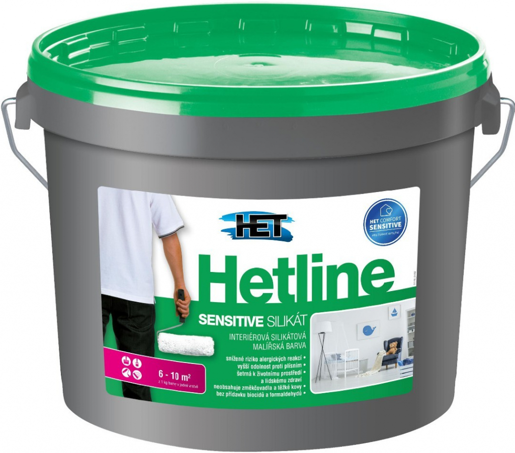 Het HETLINE SAN ACTIVE protiplísňová malířská barva 15kg od 1 028 Kč -  Heureka.cz