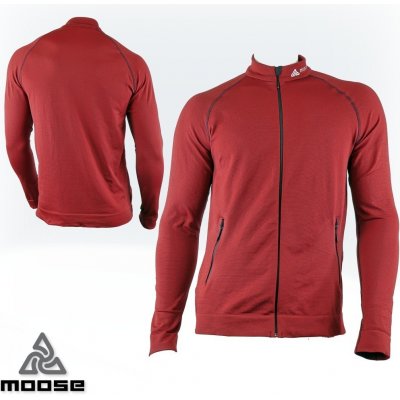 ABRUZZO MEN seamless mikina Moose červená