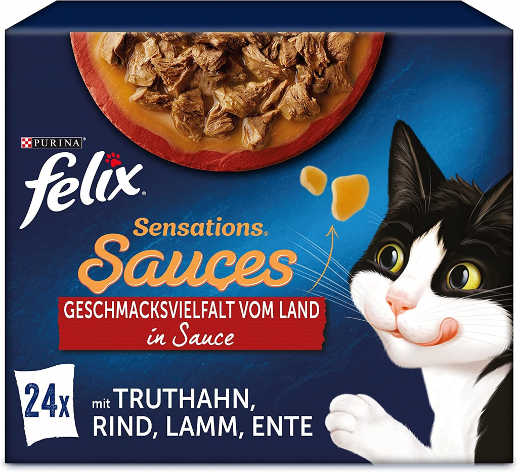Felix Sensations Sauces lahodný výběr v omáčce 24 x 85 g