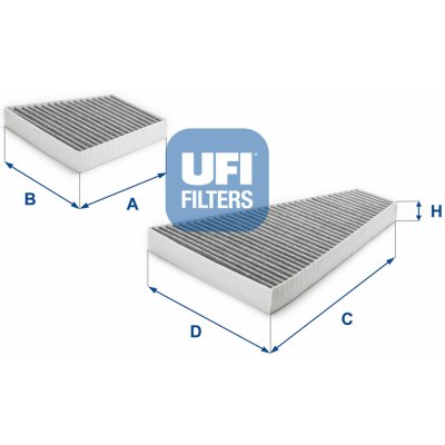 Filtr, vzduch v interiéru UFI 54.302.00 – Hledejceny.cz